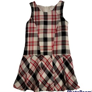 Red, Black, and White Checkered Dress